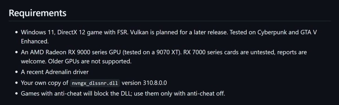 国外Modder成功让RX 9070 XT运行DLSS 5
