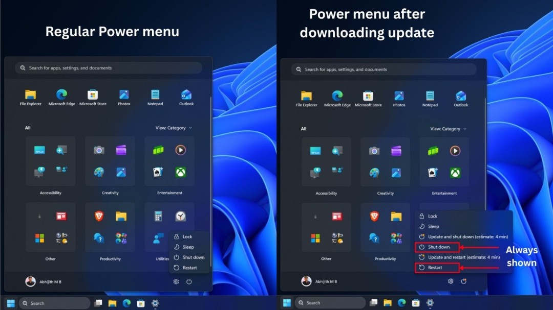 Windows 11偷偷更新终于改了！关机按钮回归本职