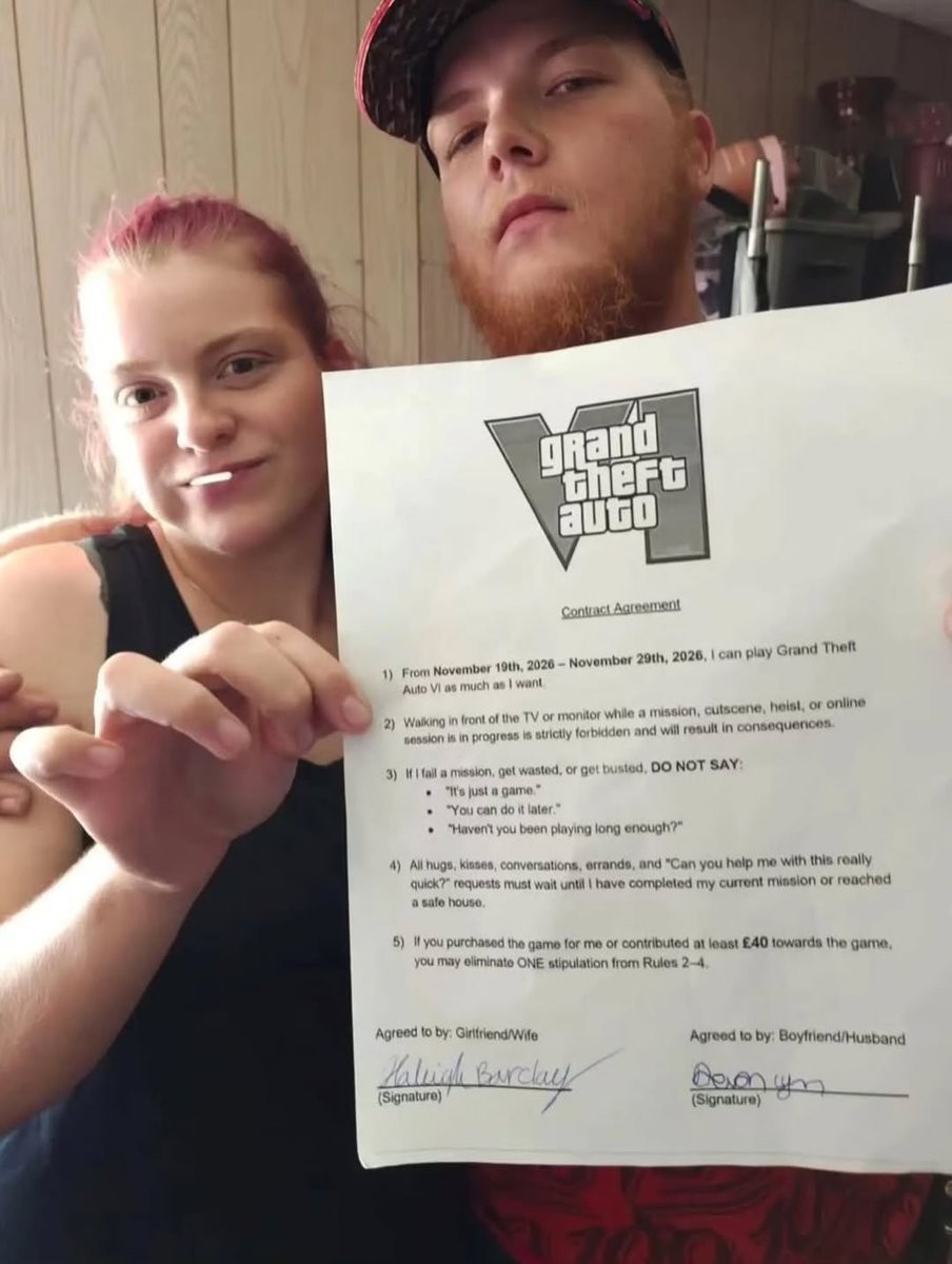 玩家为了能畅快游玩《GTA6》 和对象签游戏协议
