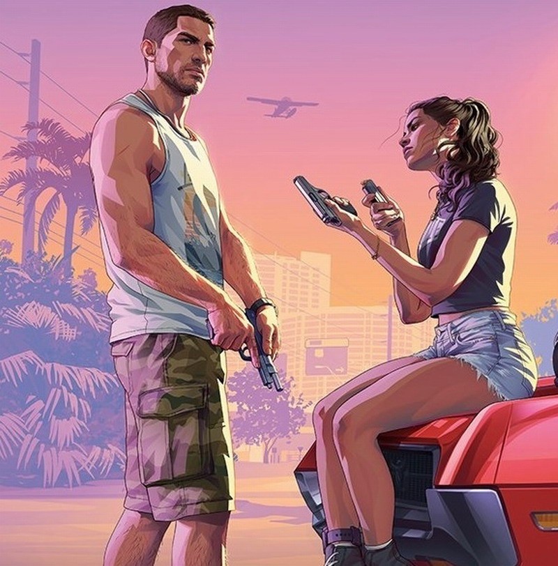 《GTA6》新宣传图欣赏 露西娅和杰森太酷帅了