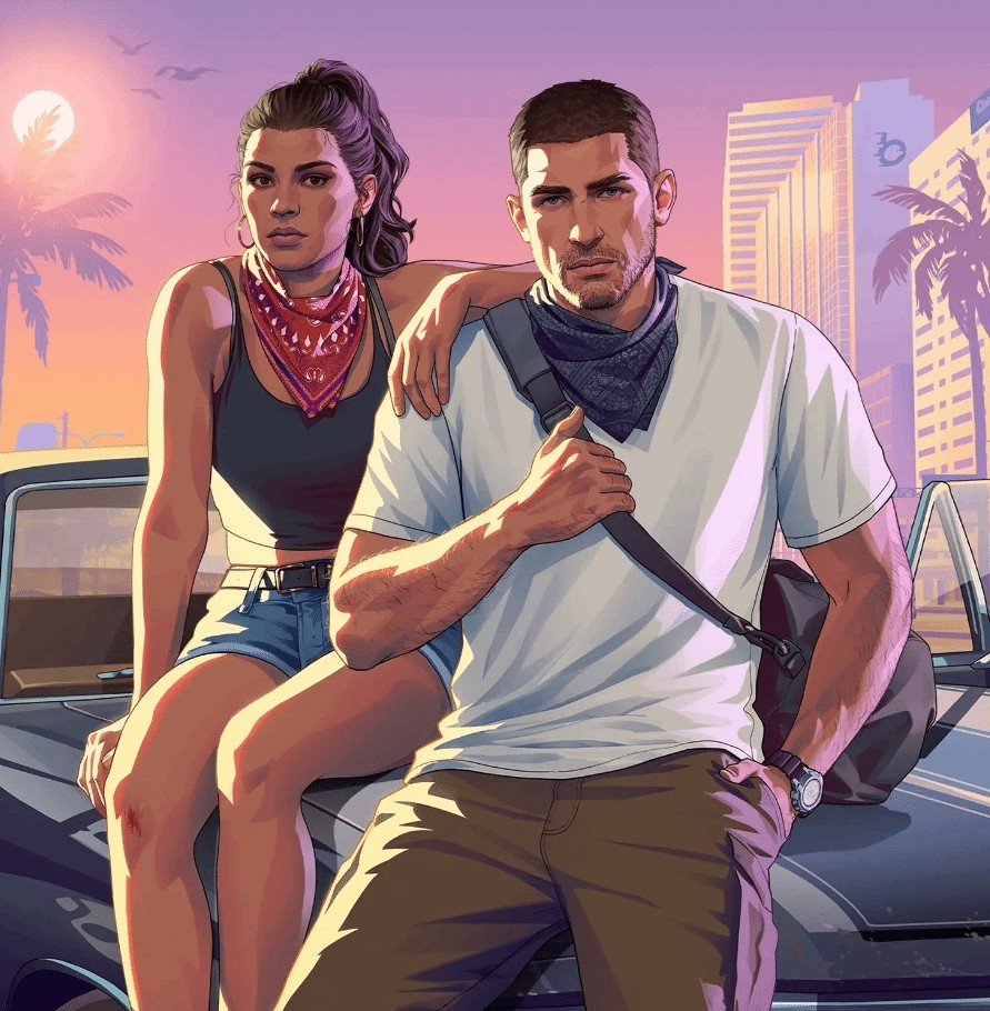 《GTA6》新宣传图欣赏 露西娅和杰森太酷帅了