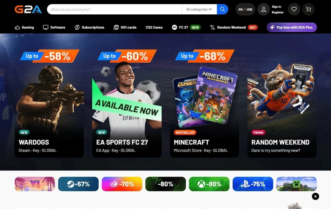 G2A.COM调查《侠盗猎车手6》等大作购买偏好：38%选数字版 27%选光盘！
