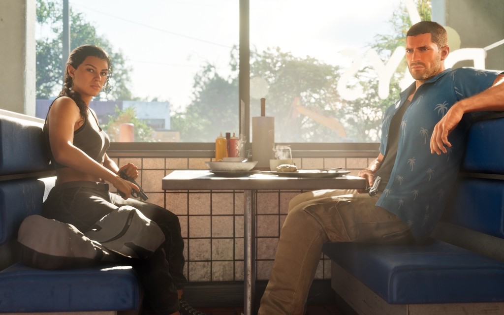 《GTA6》新截图公布：女主身材性感 男主帅气潇洒