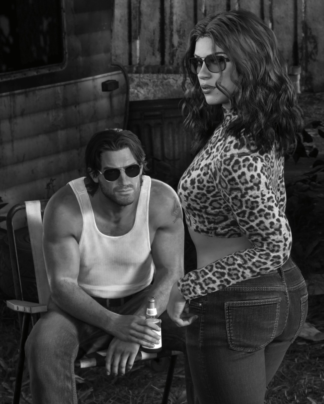 《GTA6》新截图公布：女主身材性感 男主帅气潇洒