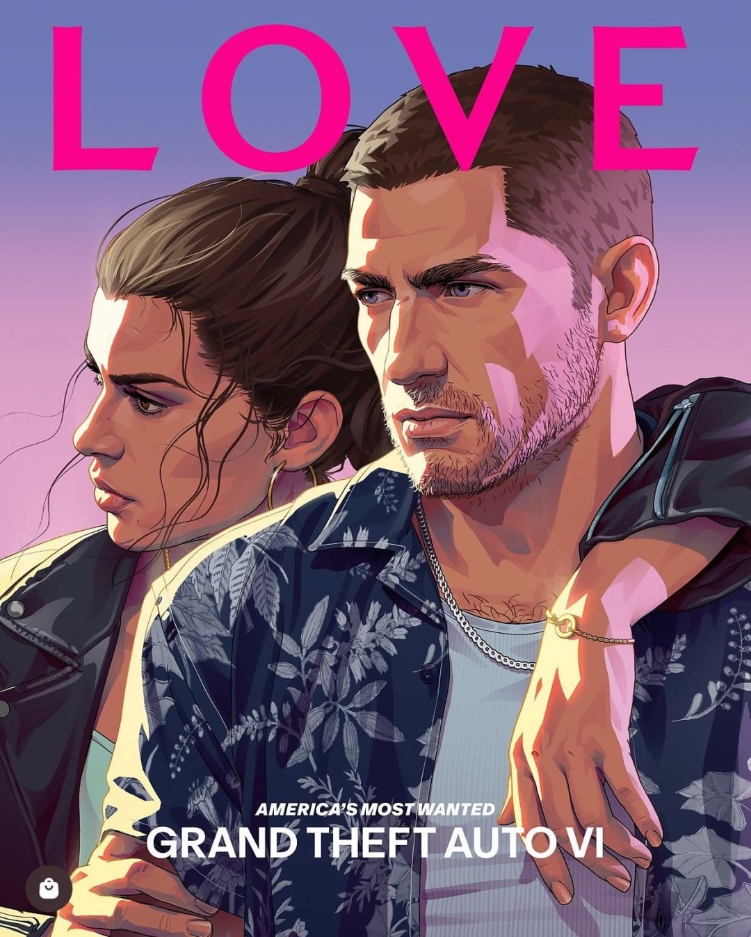 《GTA6》LOVE杂志实物图 露西亚穿黑丝网袜很性感