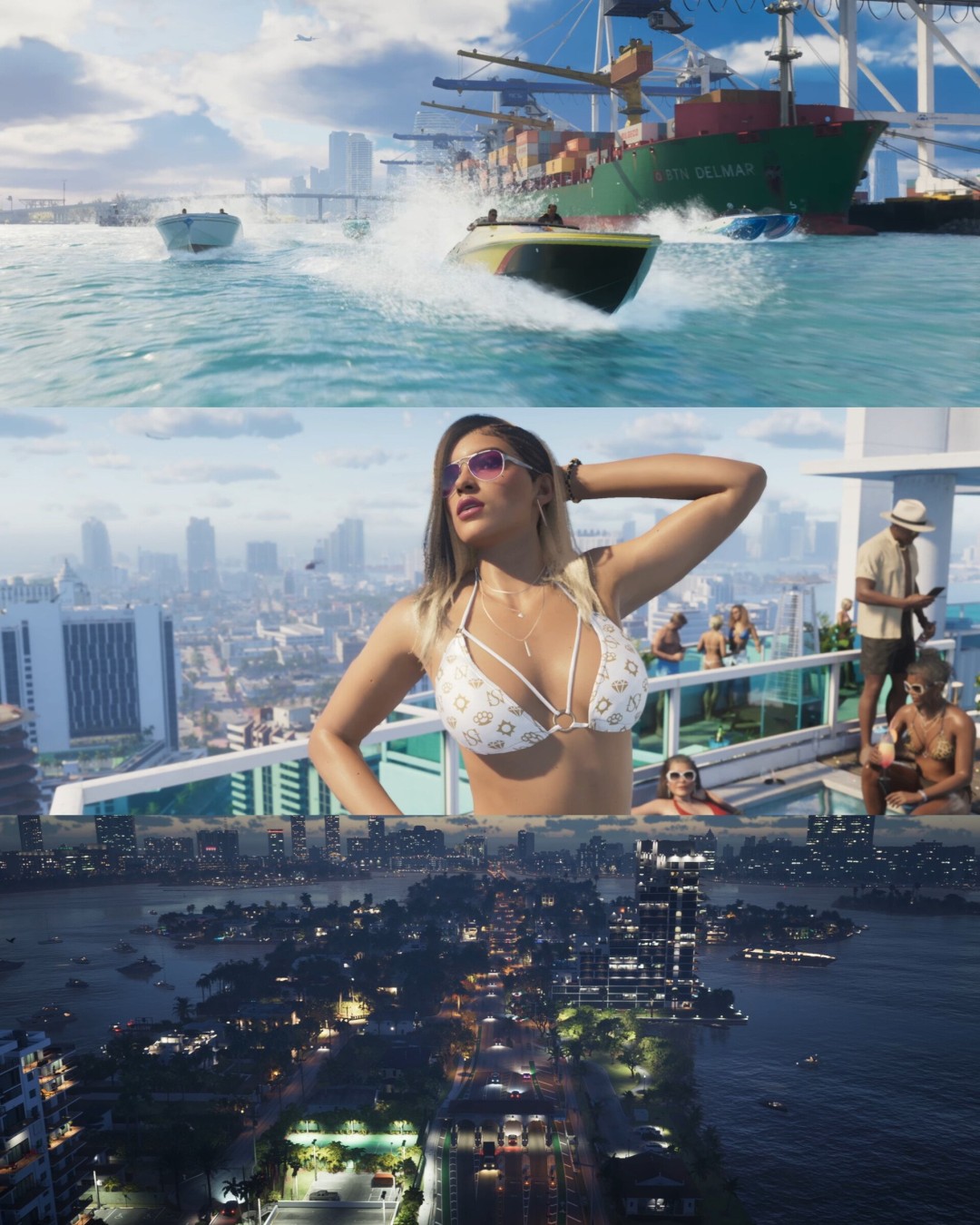 《GTA6》首支预告片和发售预告片对比 被质疑画面缩水