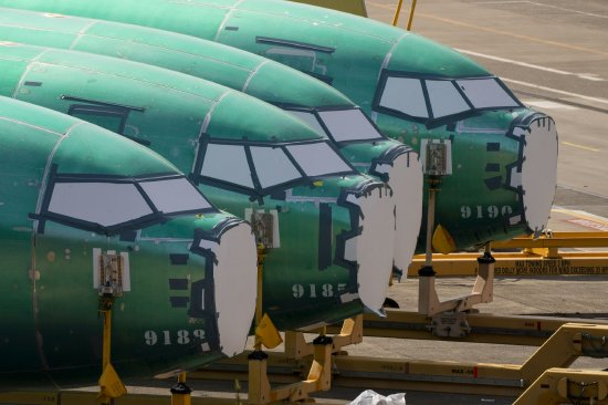 波音737 Max机身在美国华盛顿州伦顿的制造工厂