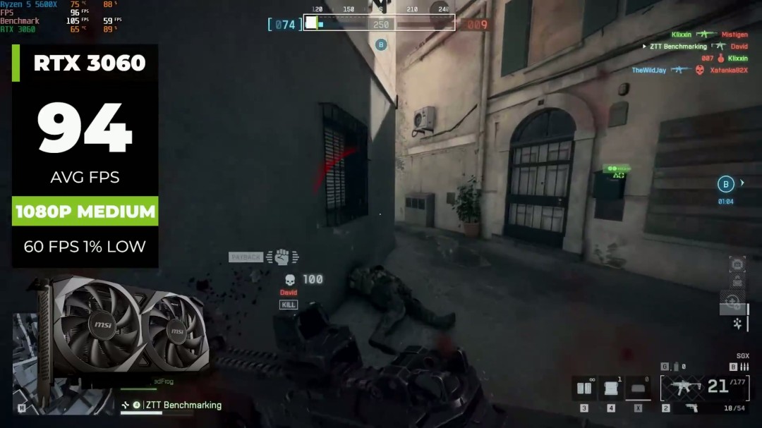 《战地6》低端GPU测试 3060也能跑出百帧