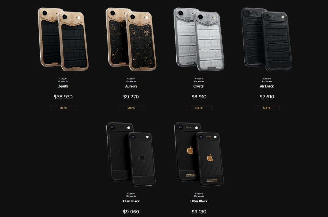 史上最贵iPhone Air发布:黄金鳄鱼皮打造 27万还限量