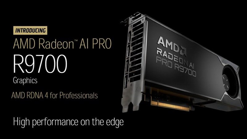 AMD最强RDNA4显卡:Radeon AI PRO R9700售9200元