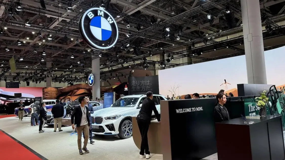 ▲宝马展台
