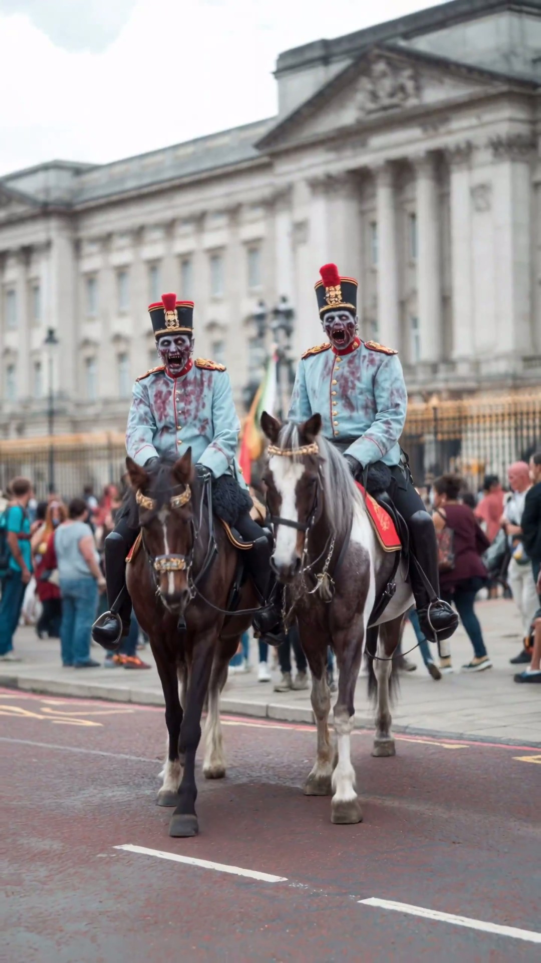 想象力拉满了！AI创作的万圣节表演视频