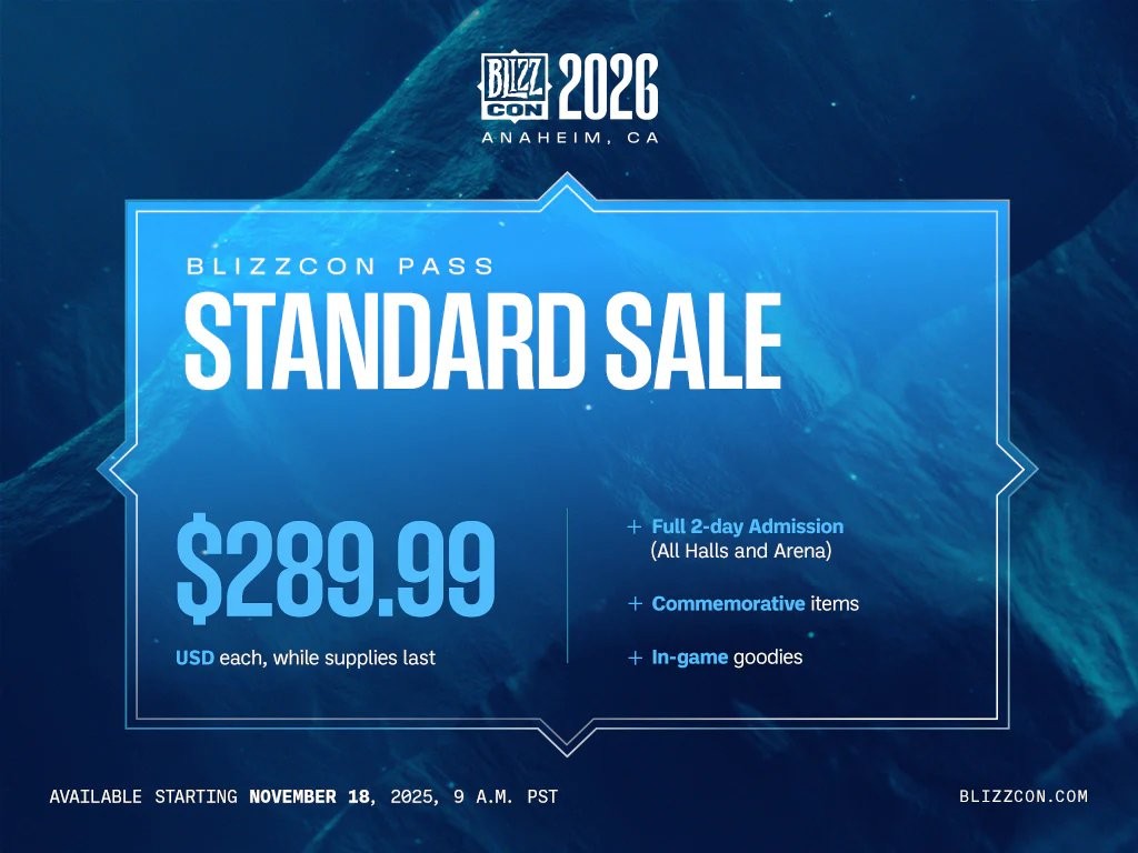 暴雪嘉年华正式回归! 门票11月8日开启预售