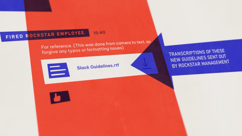 R星解雇34名员工内部消息曝光! 仅因讨论工作政策