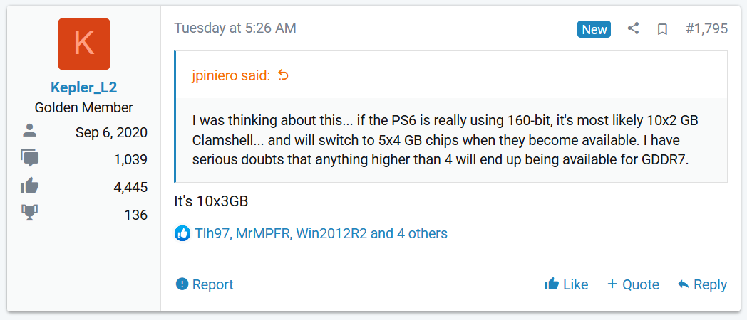 PS6要配备30GB GDDR7内存?价格要暴涨了