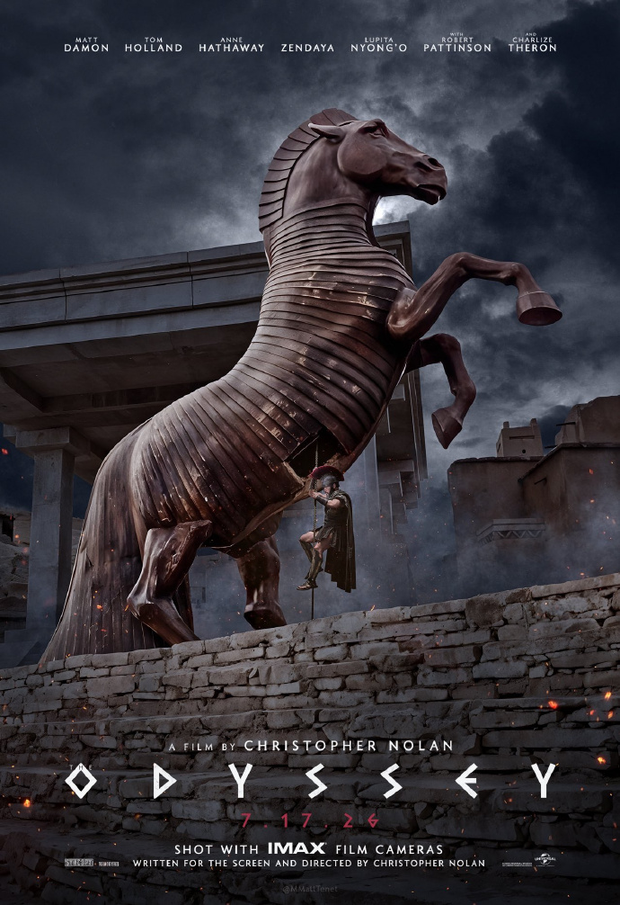 诺兰新片《奥德赛》首发中文预告 明年7月上映
