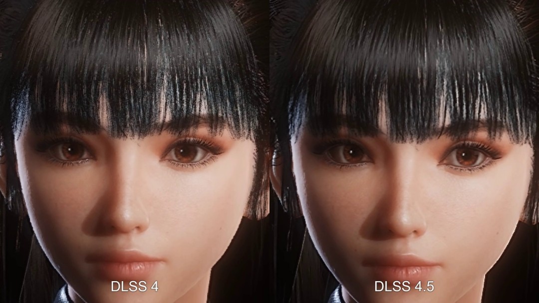 《剑星》DLSS4.5实机演示对比：头发丝更清晰自然了！