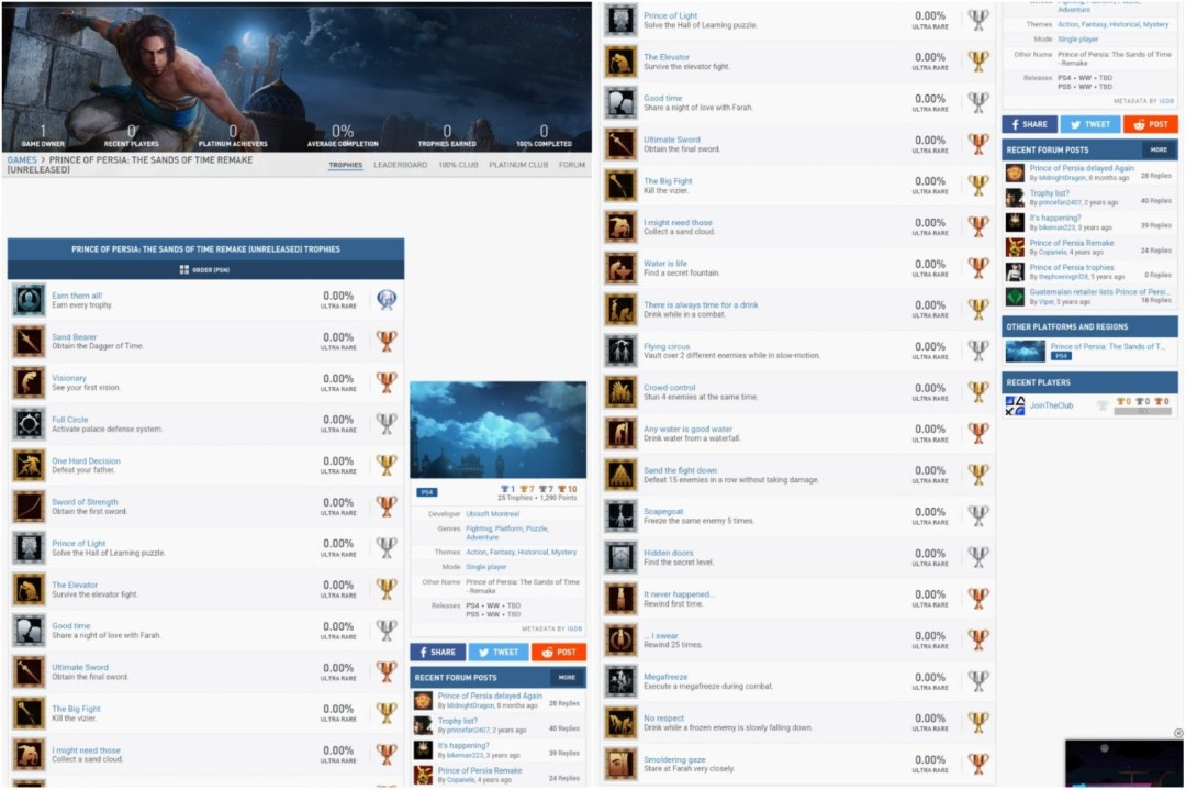 今天发售？ 《波斯王子：时之砂》重制版网页更新显端倪