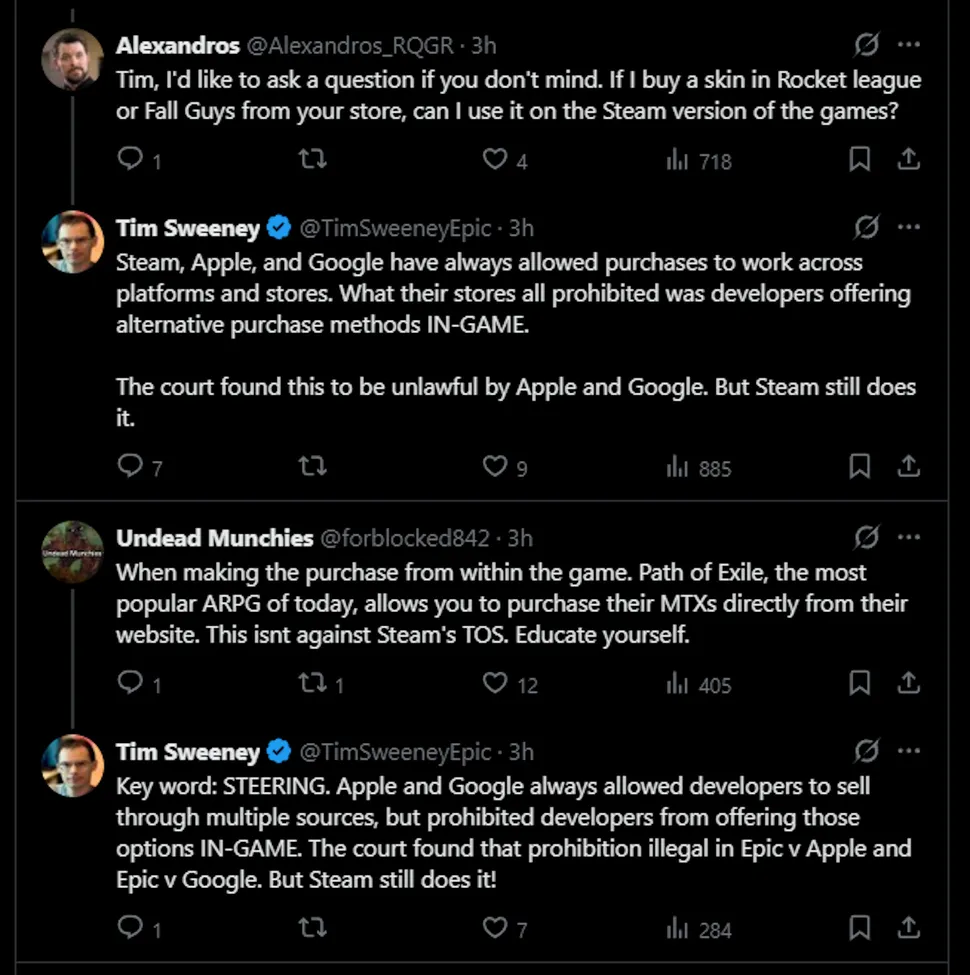 Valve在英国面临9亿美元诉讼 Epic老总公开支持