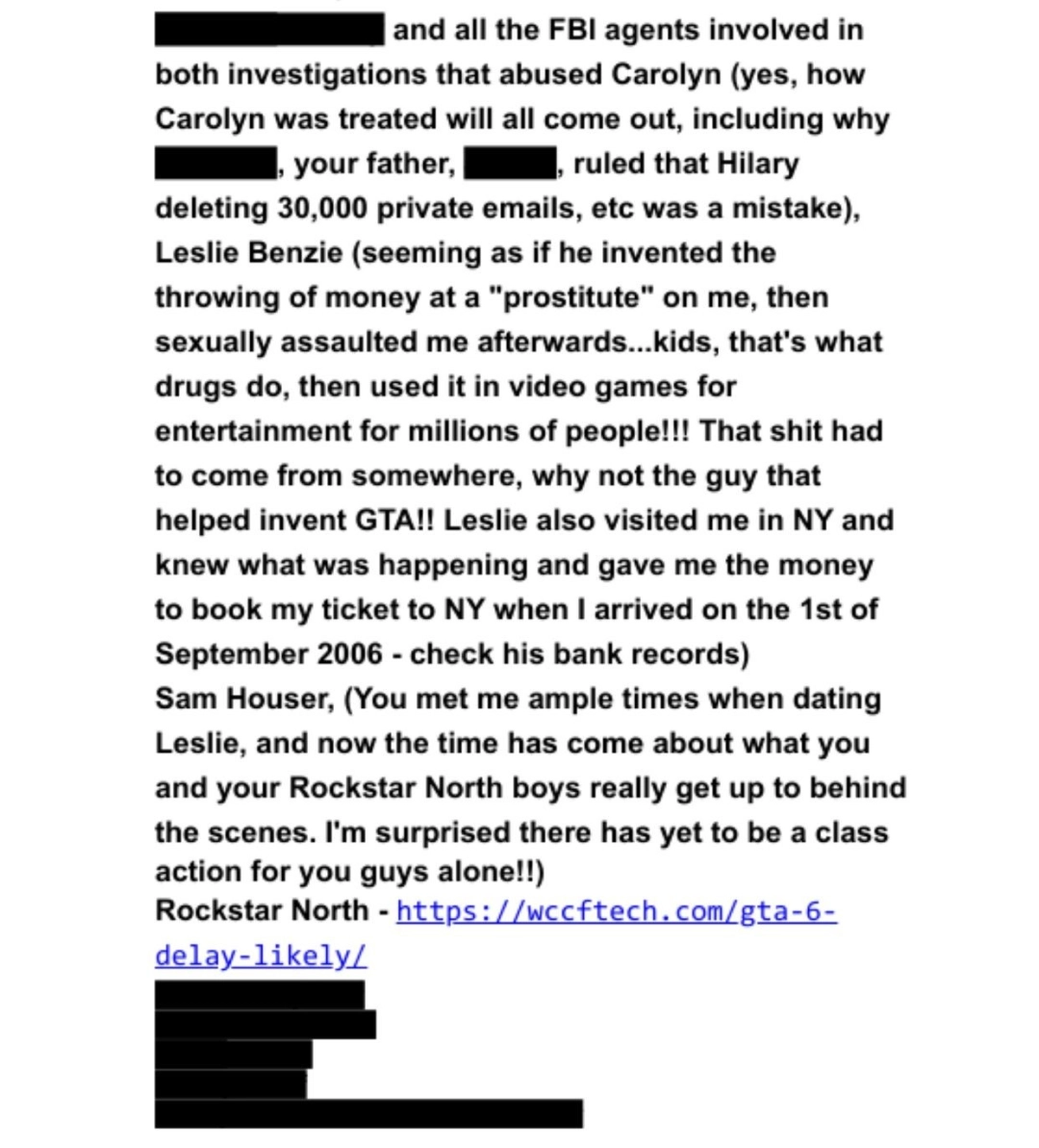 R星卷入爱泼斯坦丑闻！R星创始人被指控性侵 现总裁知情