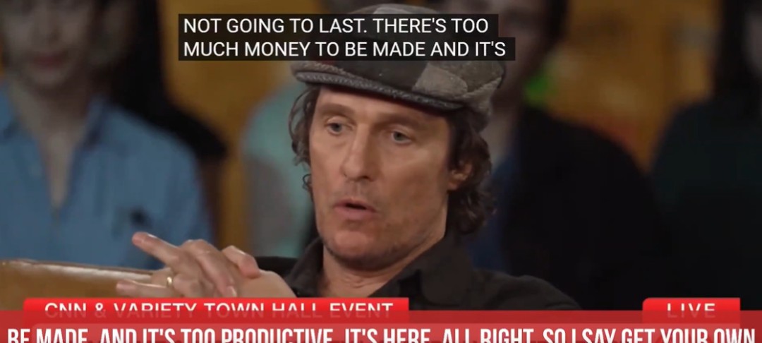 马修·麦康纳警告好莱坞演员:AI已来 你们的工作要被抢了