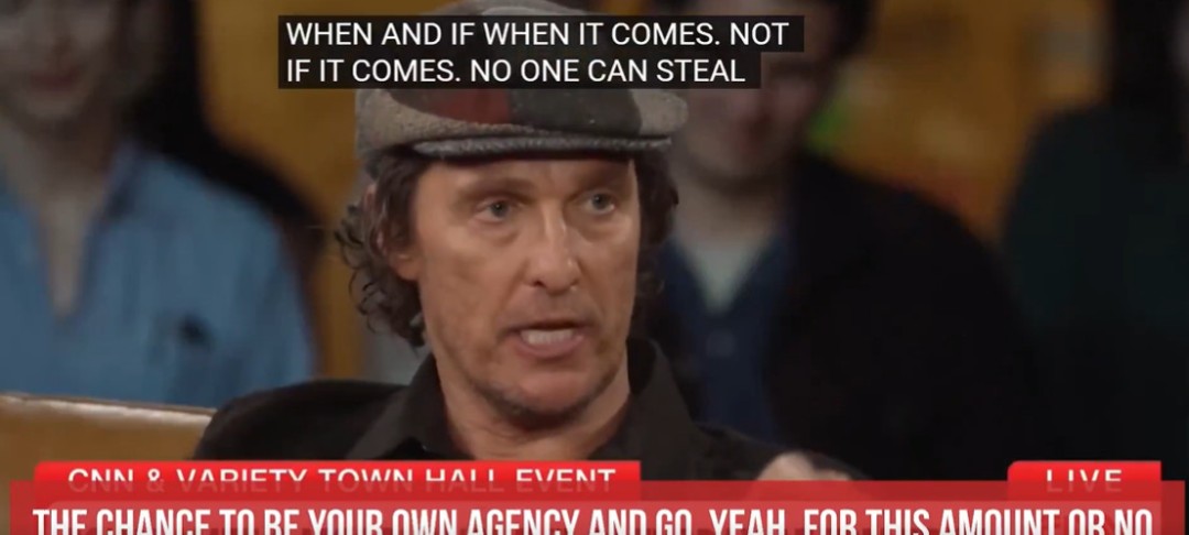 马修·麦康纳警告好莱坞演员:AI已来 你们的工作要被抢了