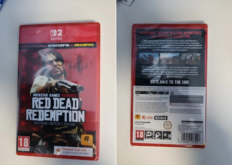 《荒野大镖客》Switch2实体版曝光引发众怒 盒内无卡带仅含下载码