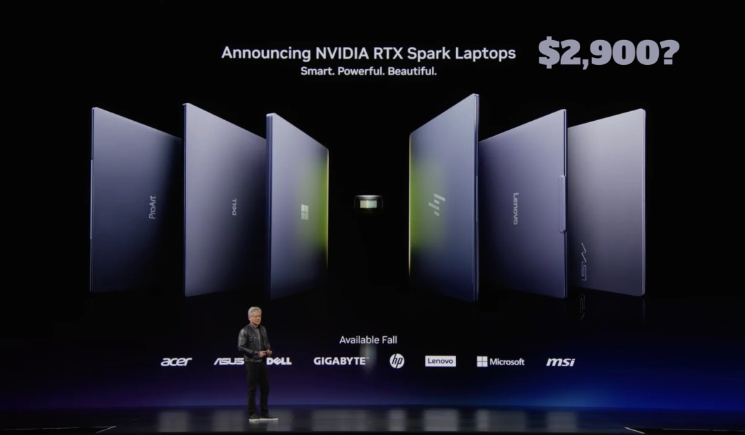 قد يبدأ سعر أجهزة الكمبيوتر المحمولة وأجهزة الكمبيوتر المكتبية NVIDIA RTX Spark N1X من 20000 يوان