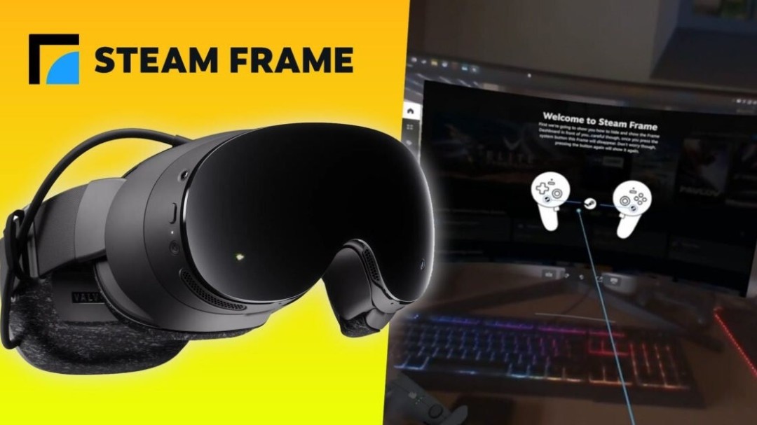 Steam Frame의 첫 튜토리얼 영상 공개, VR 헤드셋 인터페이스 실제 영상 유출