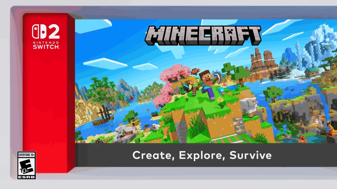 Вышел трейлер «Minecraft» на Switch 2! Комплексное улучшение качества изображения