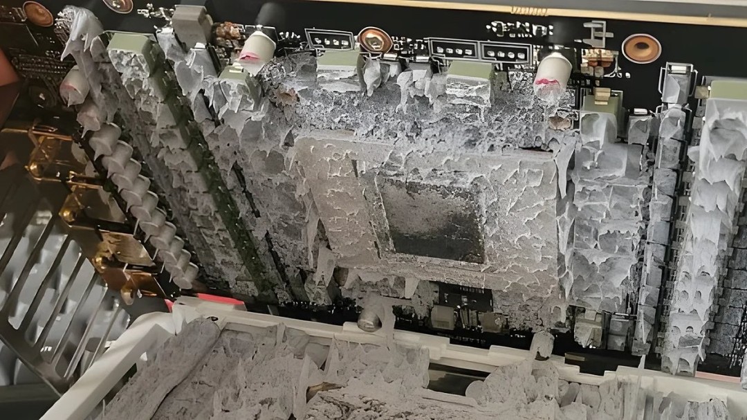 Er was zoveel siliconenvet dat het overstroomde, maar de temperatuur niet kon verlagen. Spelers waren stomverbaasd nadat ze de RTX 5090 uit elkaar hadden gehaald.