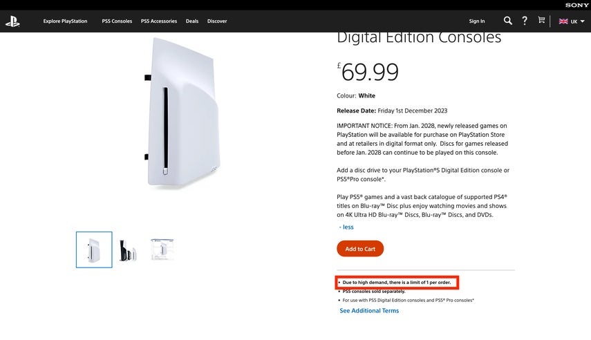 بعد أن تخطط شركة Sony للتوقف عن إنتاج الأقراص الضوئية الفعلية، سيظل شراء محركات الأقراص الضوئية الخارجية مقتصرًا على وحدة واحدة لكل طلب