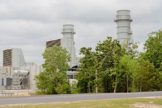 Pin Oak Creek Energy Center, een aardgascentrale in Fairfield, Texas.