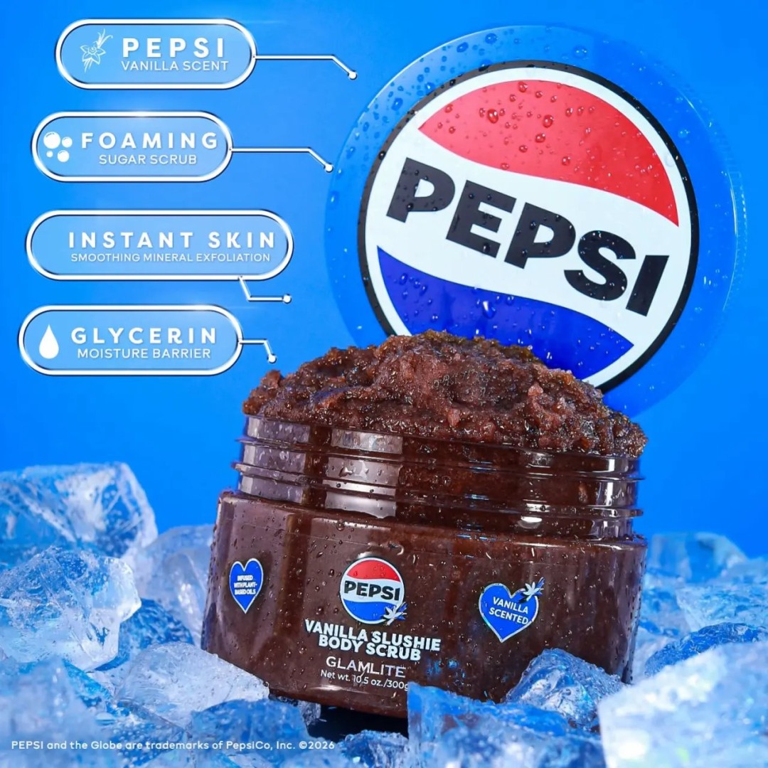 Você sente cheiro de cola depois de se lavar? Glamlite lança gel de banho da marca Pepsi-Cola