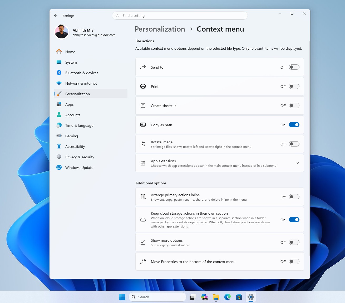 New-Context-menu-customization-settings-page.jpg