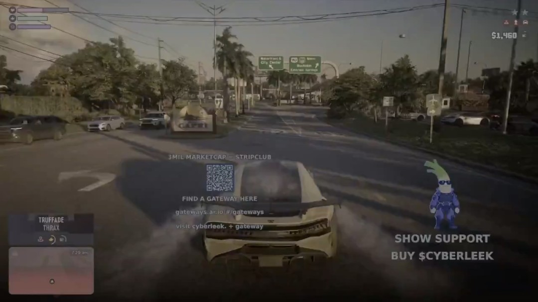 《GTA6》第七个视频泄露 杰森开超跑抢劫